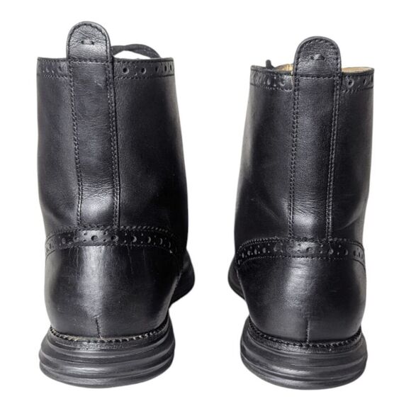COLE HAAN Lunarguard Waterproof Leather Wingtip Boot Size 10.5M - Picture 5 of 7